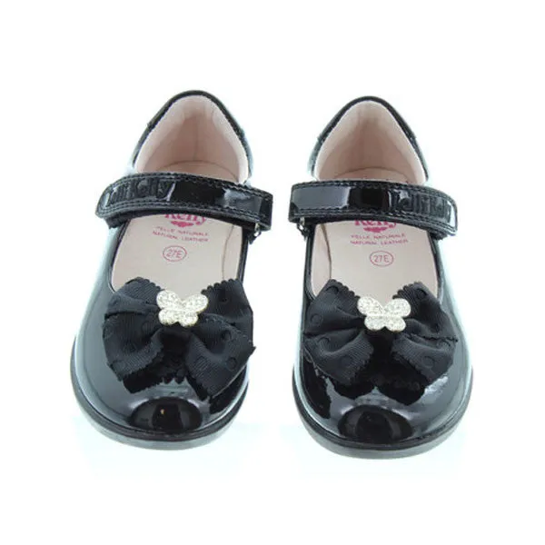 Lelli Kelly LK8311 Tallulah Black Patent Velcro School Shoes