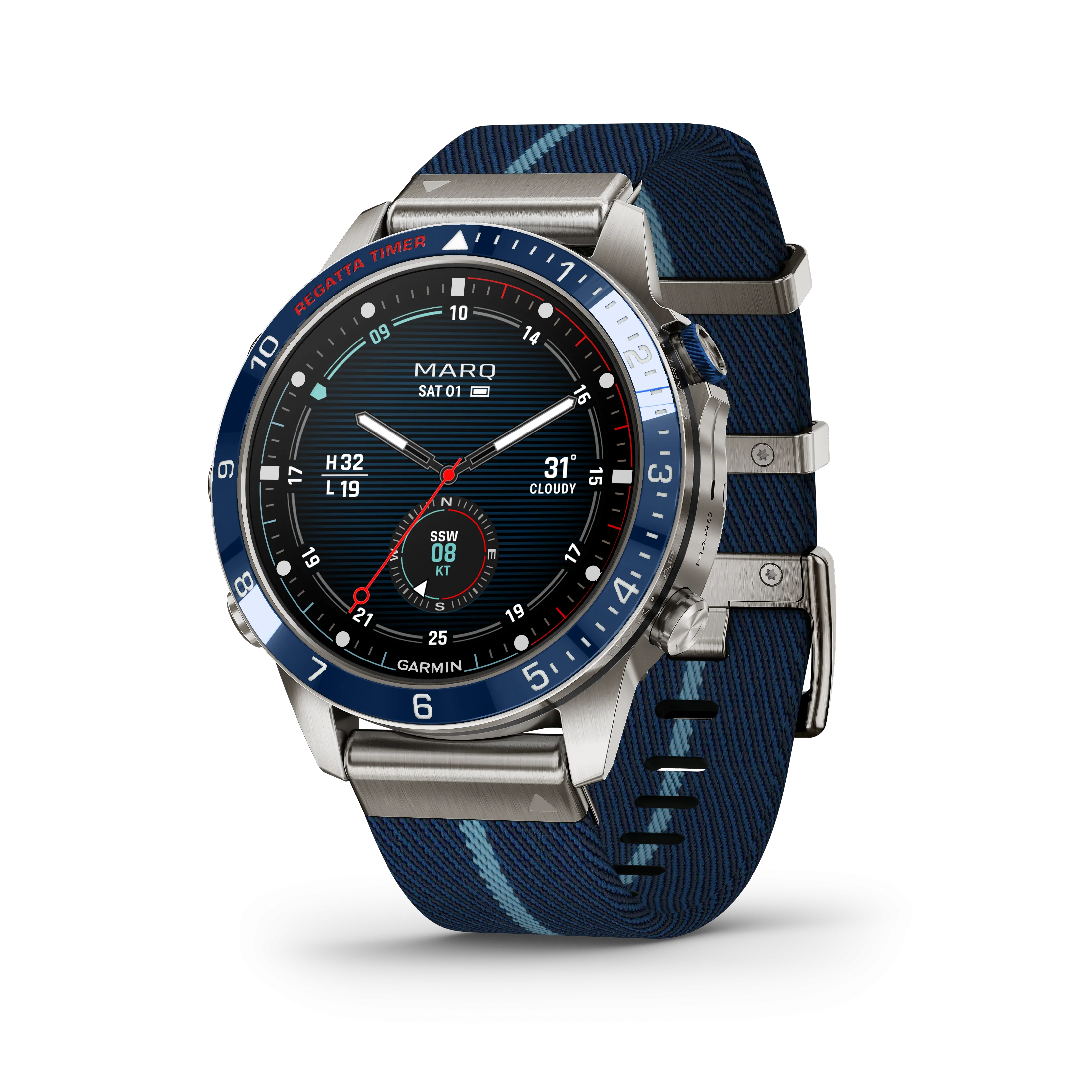 MARQ Captain Gen 2 Smart Watch, 46mm - Blue - 010-02648-11