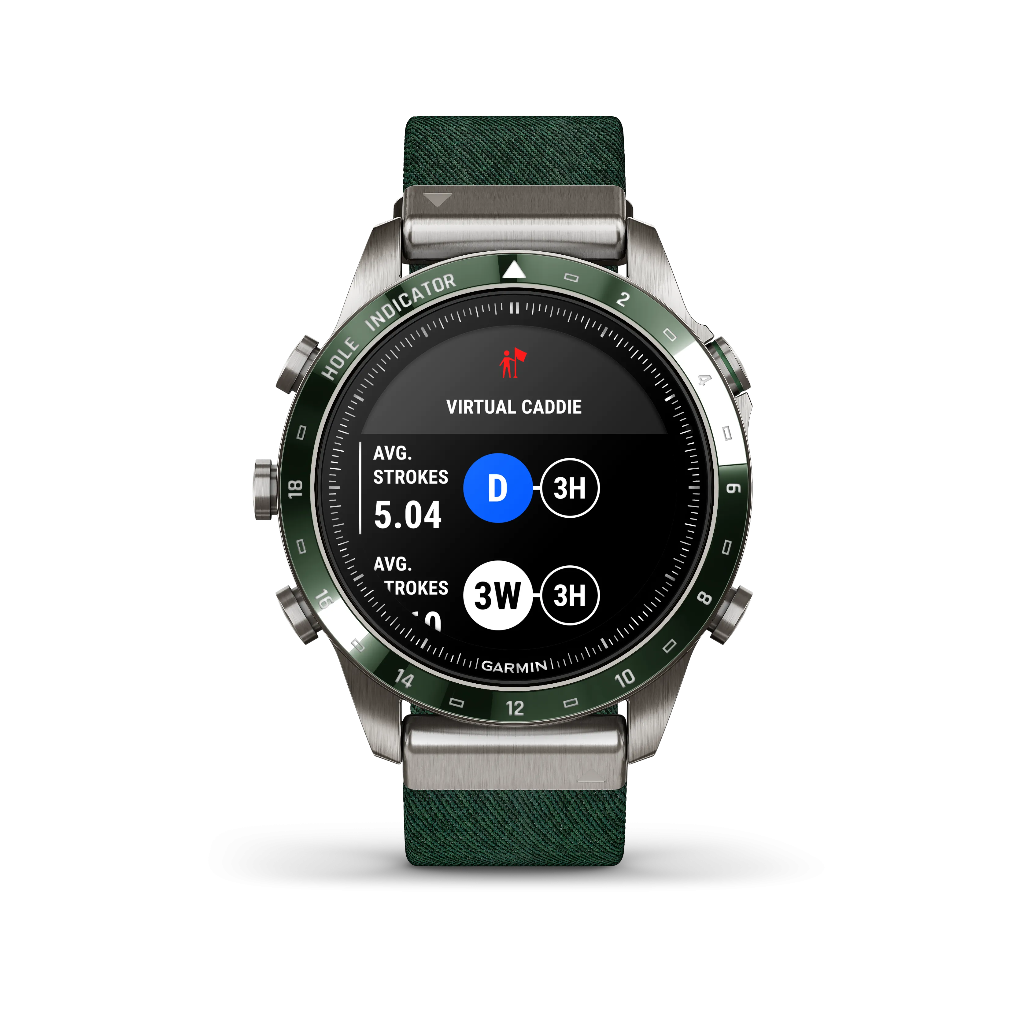 MARQ Golfer Gen 2 Smart Watch, 46mm - Green - 010-02648-21