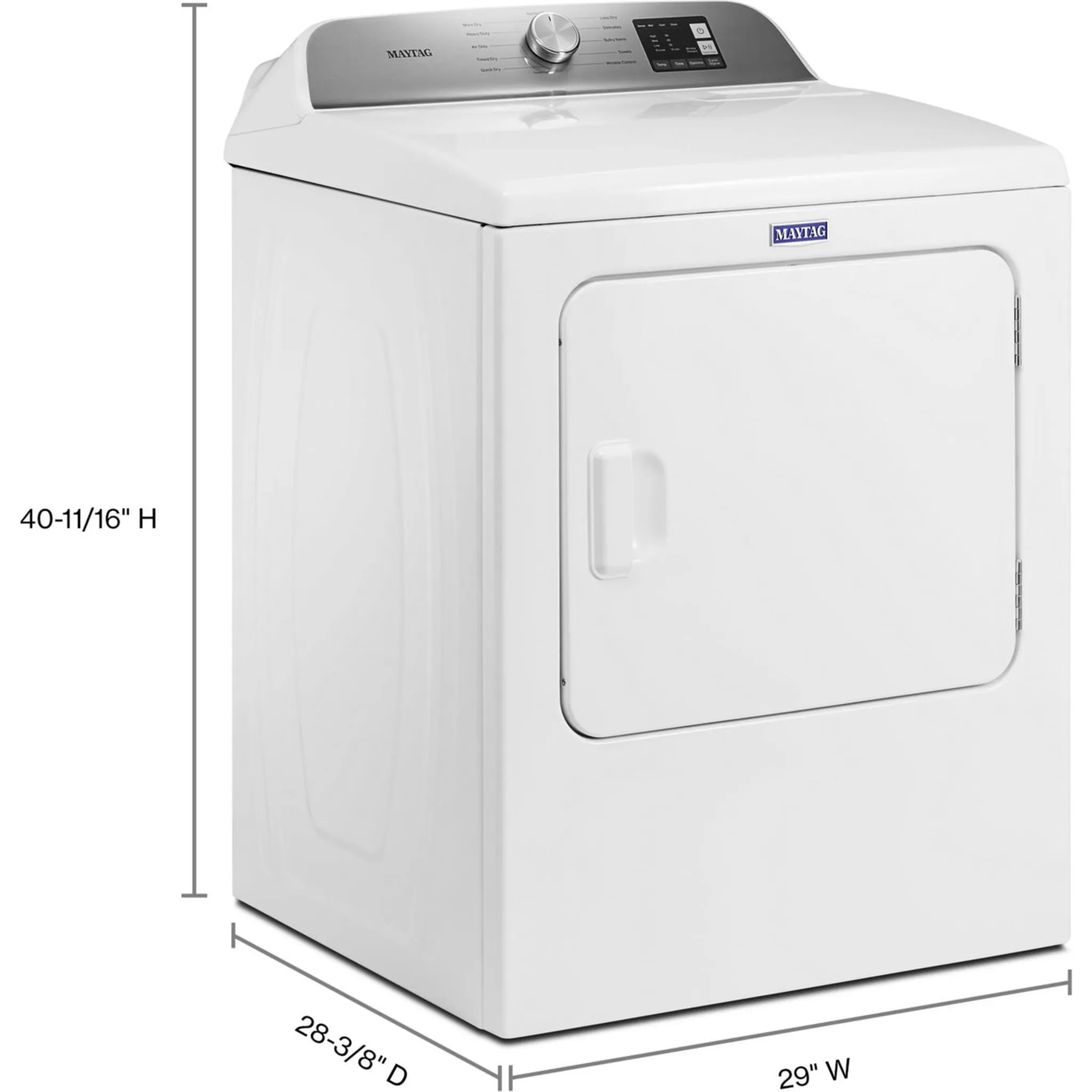 Maytag Top Load Gas Dryer with Advanced Moisture Sensing - 7.0 cu. ft. (MGD6200KW)