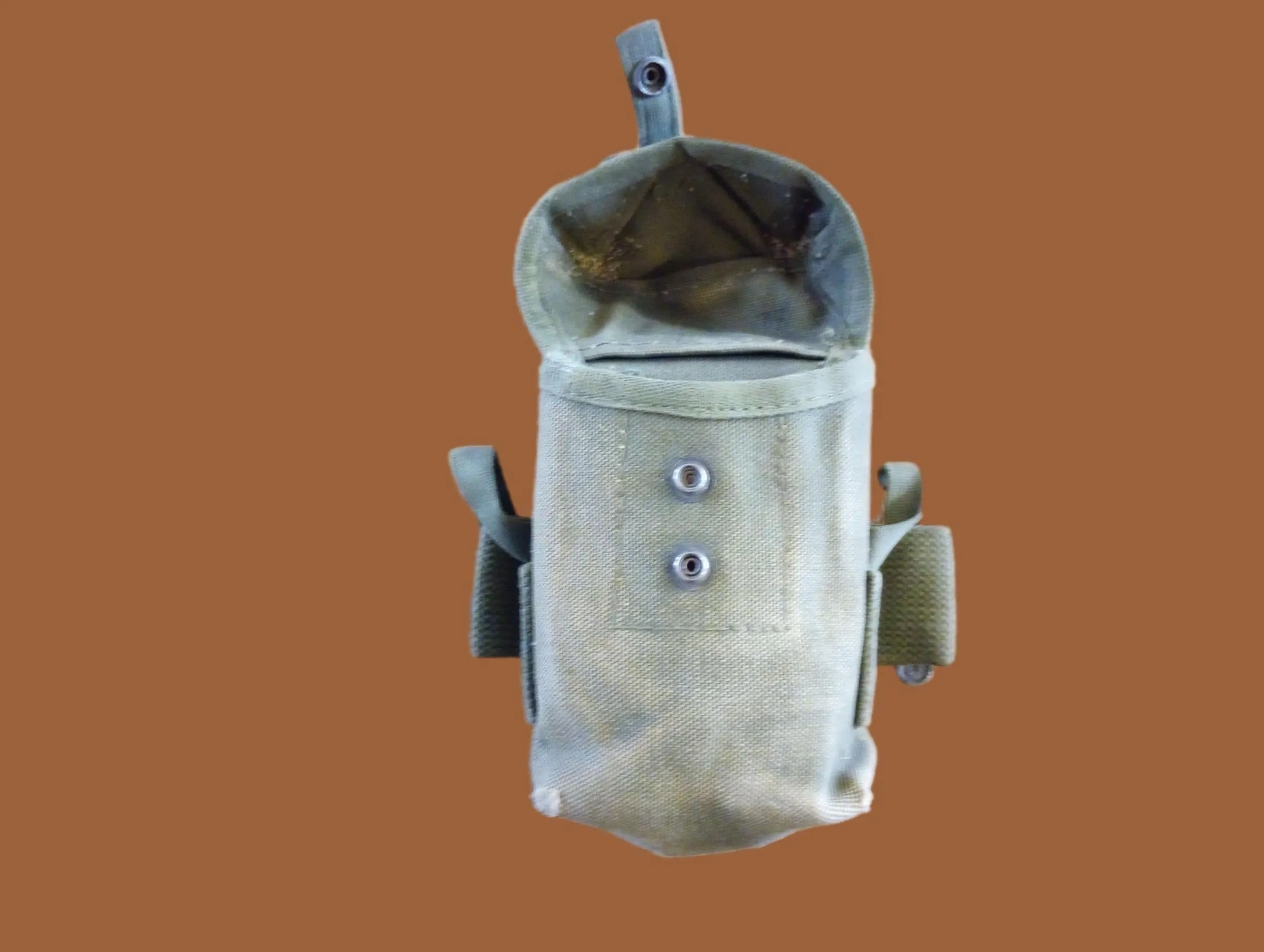 MILITARY AMMO MAGAZINE POUCH M1956 STYLE CANVAS VIETNAM ERA 1950'S - 1970'S