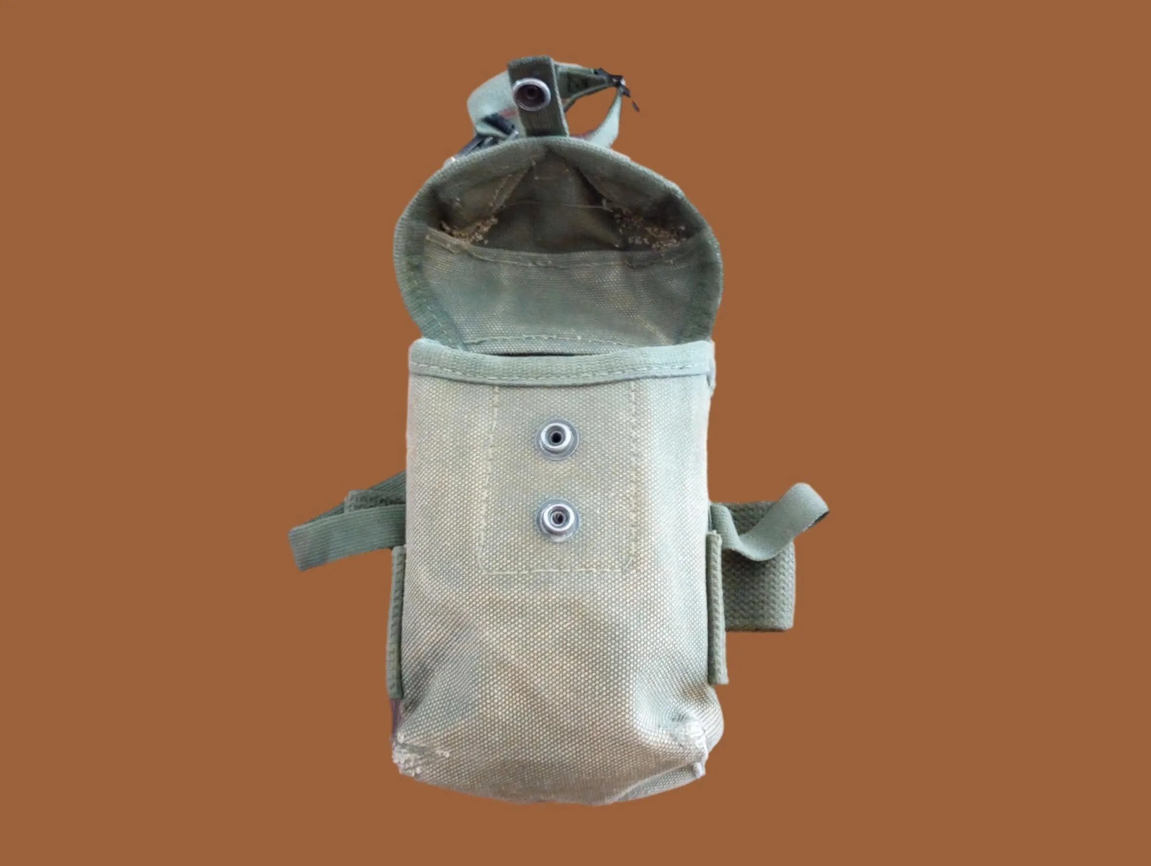 MILITARY AMMO MAGAZINE POUCH M1956 STYLE CANVAS VIETNAM ERA 1950'S - 1970'S