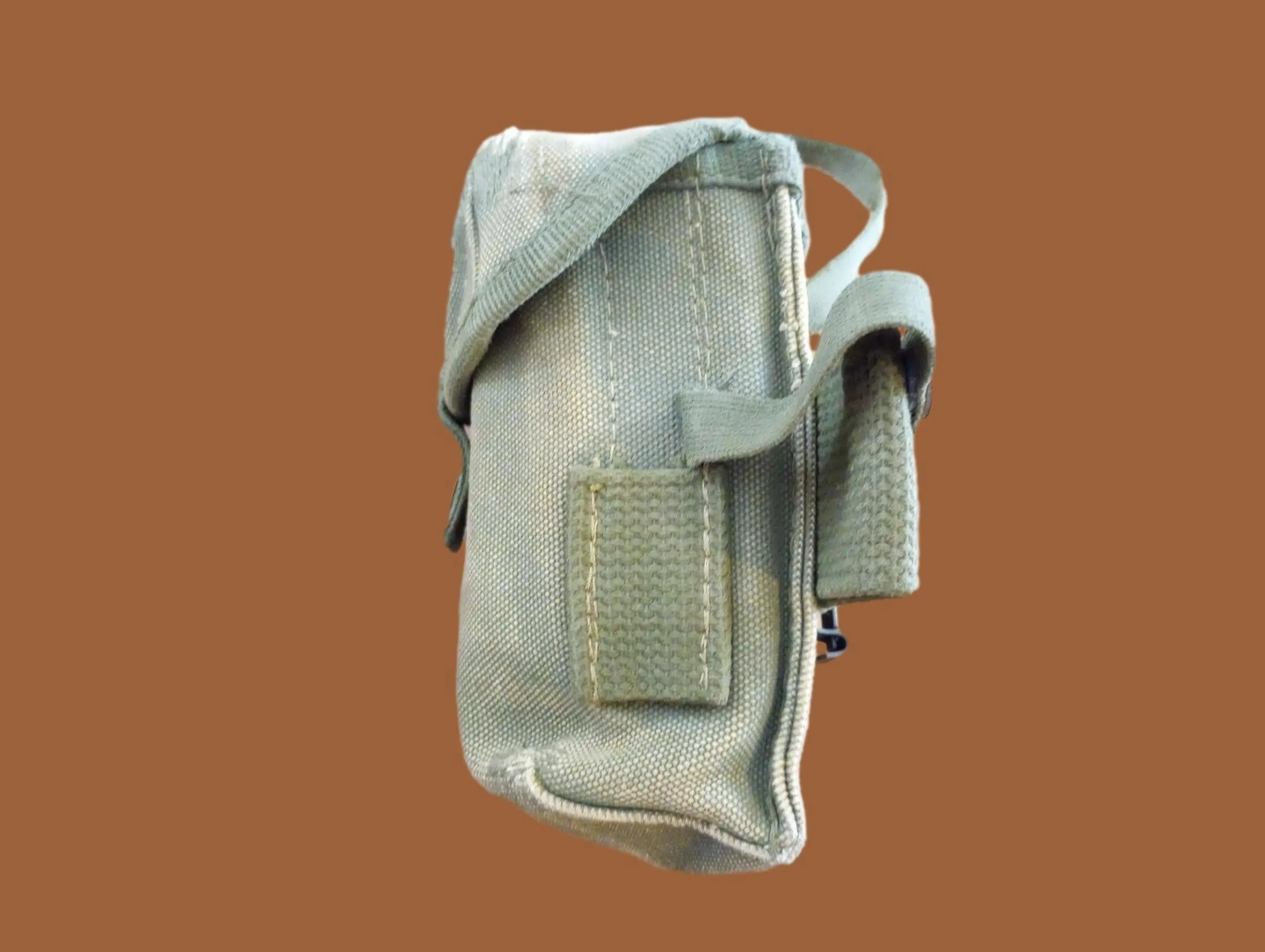 MILITARY AMMO MAGAZINE POUCH M1956 STYLE CANVAS VIETNAM ERA 1950'S - 1970'S