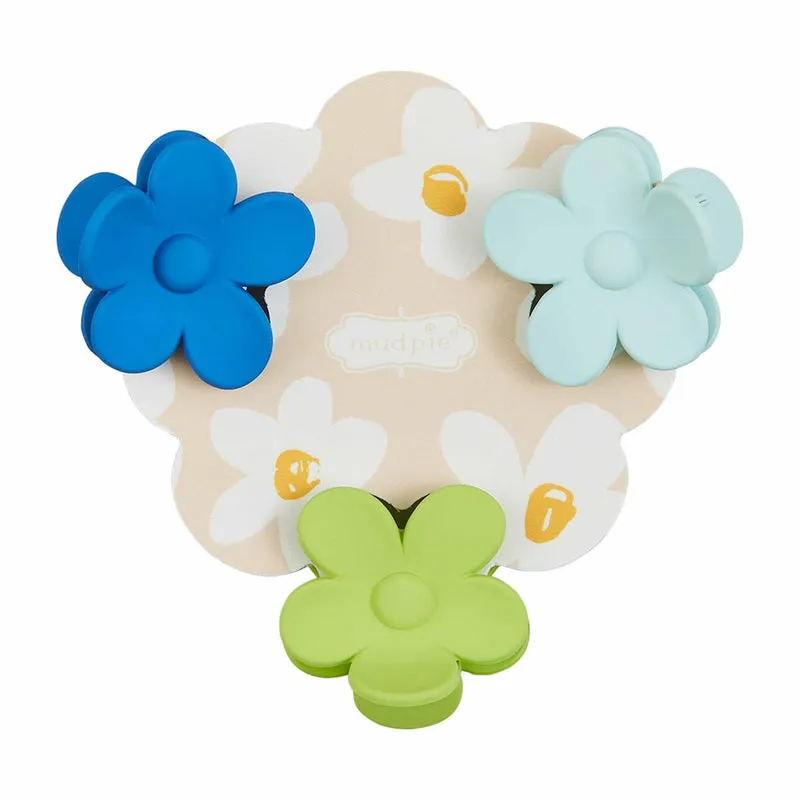 Mini Daisy Hair Clip Sets - Assorted