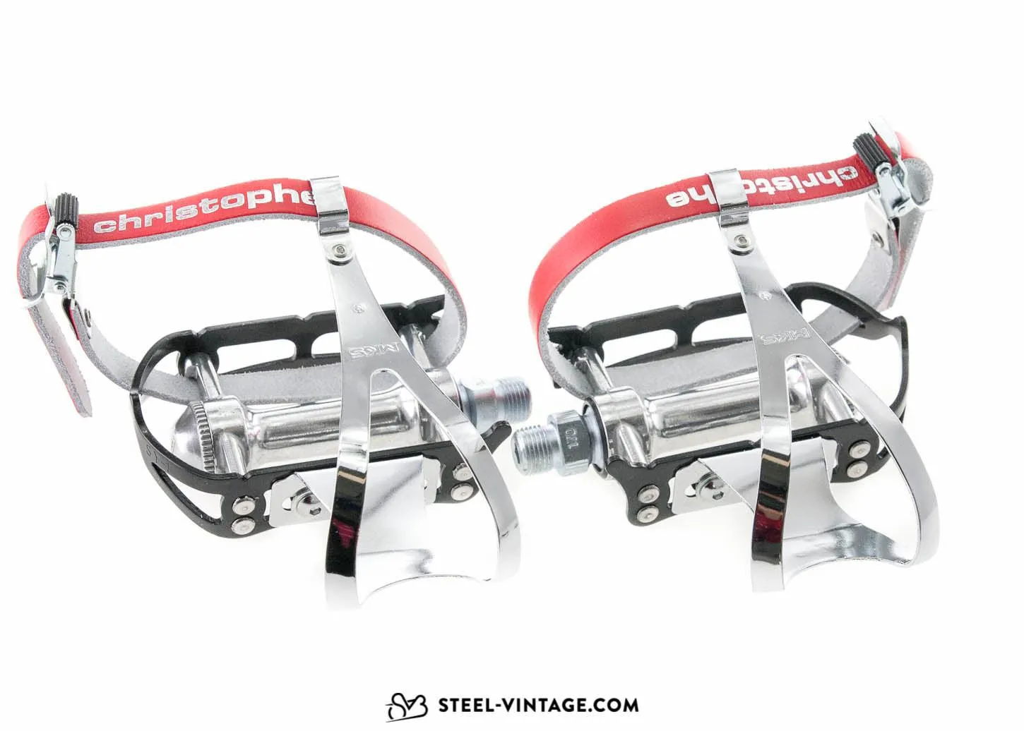 MKS Sylvan Road Pedals with Toe Clips and Straps