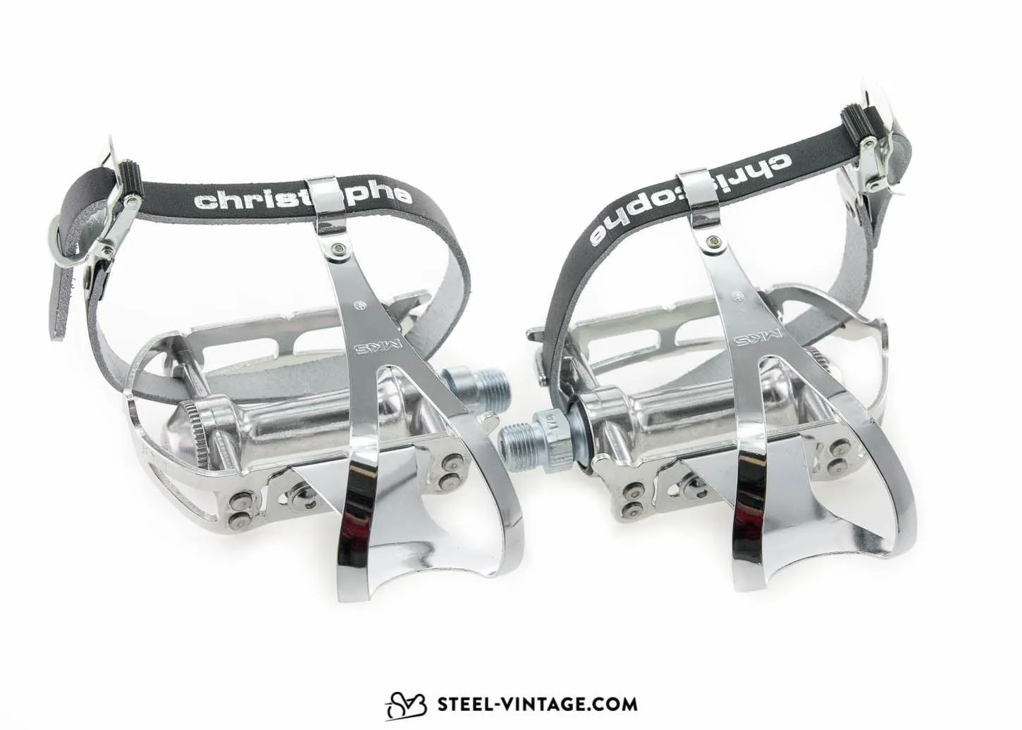 MKS Sylvan Road Pedals with Toe Clips and Straps