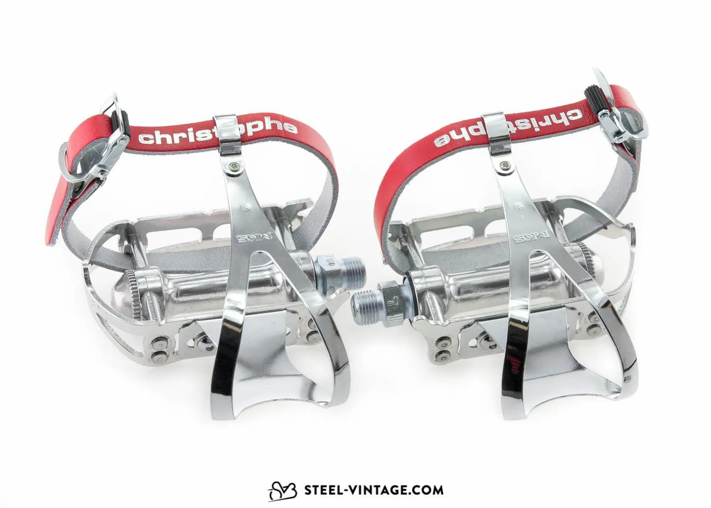 MKS Sylvan Road Pedals with Toe Clips and Straps
