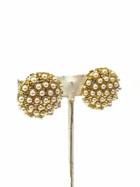 Musi Gold-tone Faux Pearl Shoe Clips