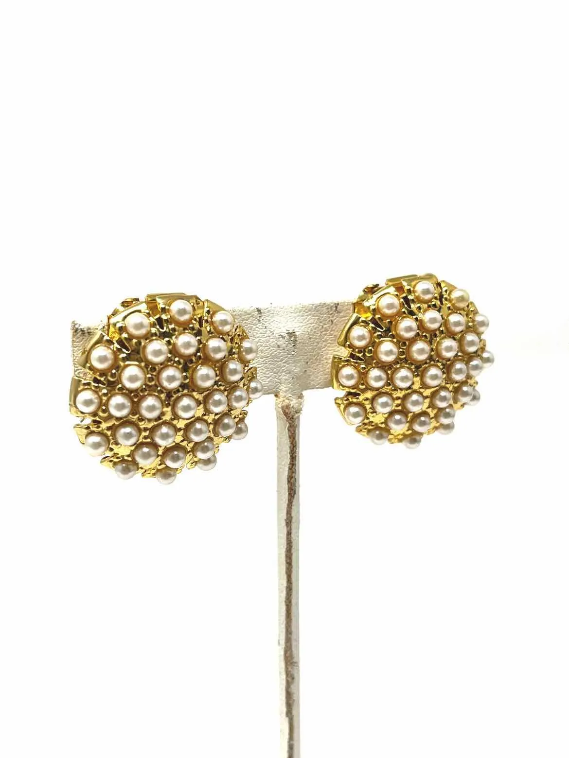 Musi Gold-tone Faux Pearl Shoe Clips