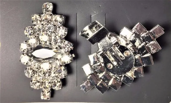 Navette Break Rhinestone Shoe Clip