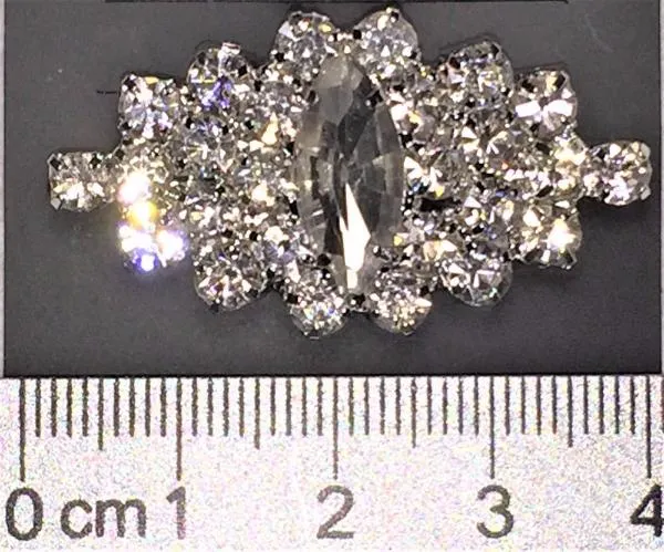 Navette Break Rhinestone Shoe Clip