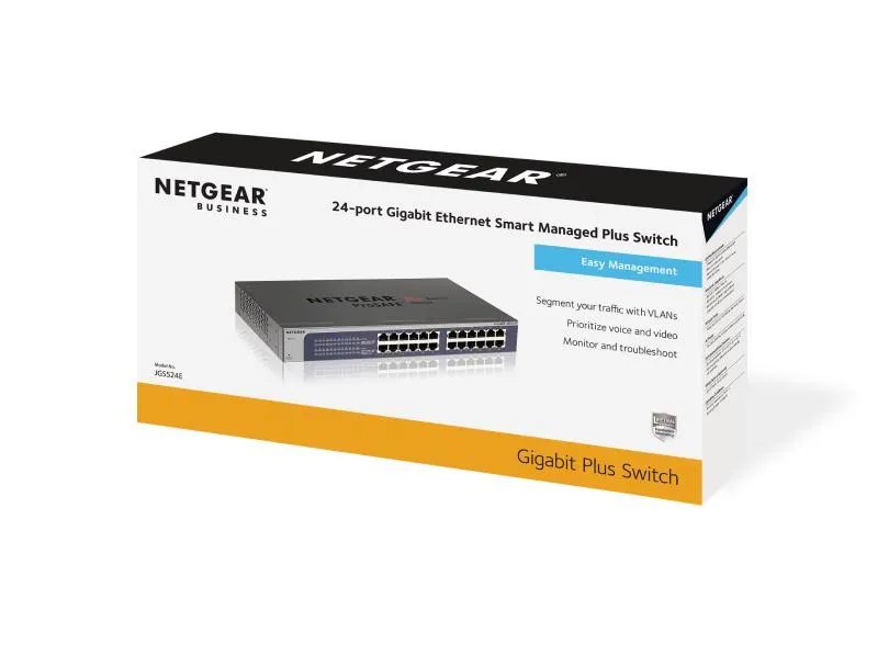 Netgear JGS524 Switch, ProSafe 24-Port Gigabit Ethernet Switch