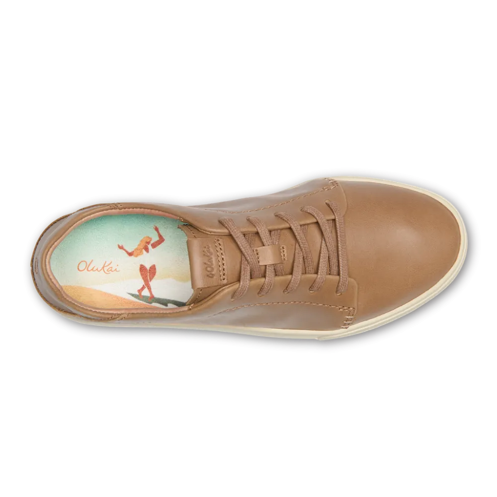 OluKai Womens Pehuea Lī Leather Sneaker