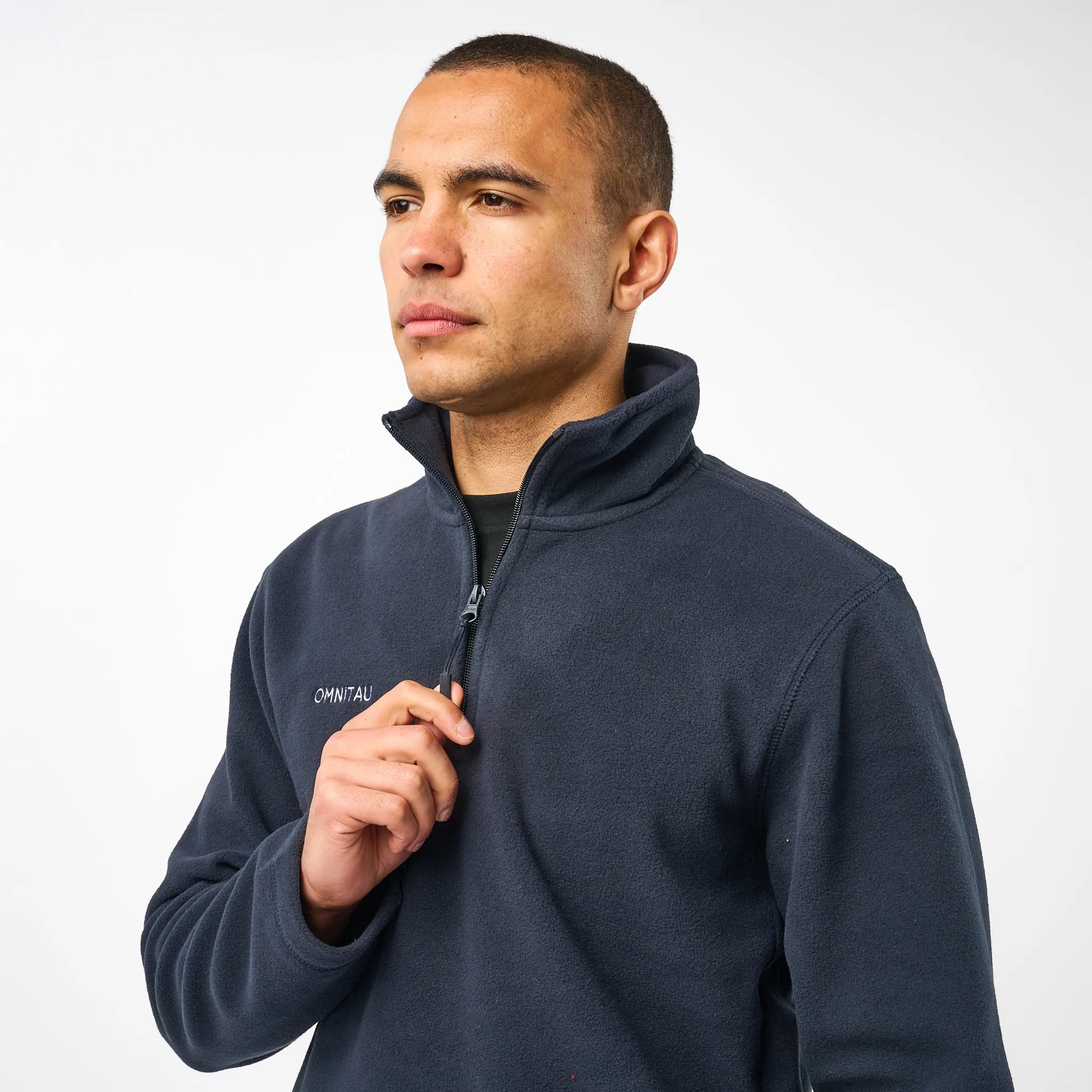 Omnitau Adult's Team Sports ¼ Zip Soft Feel Fleece - Navy