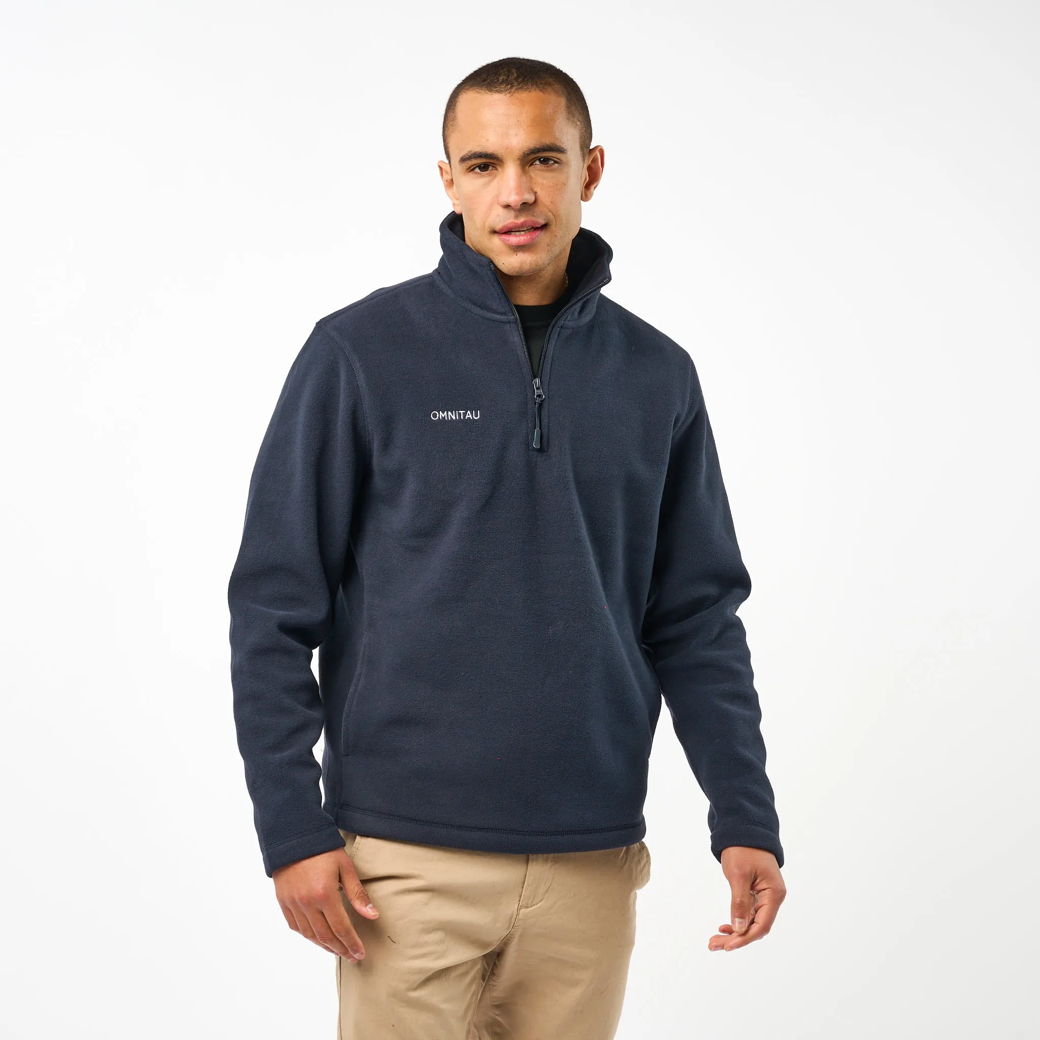 Omnitau Adult's Team Sports ¼ Zip Soft Feel Fleece - Navy
