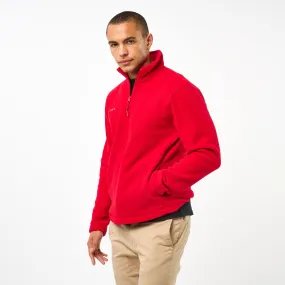 Omnitau Adult's Team Sports ¼ Zip Soft Feel Fleece - Red