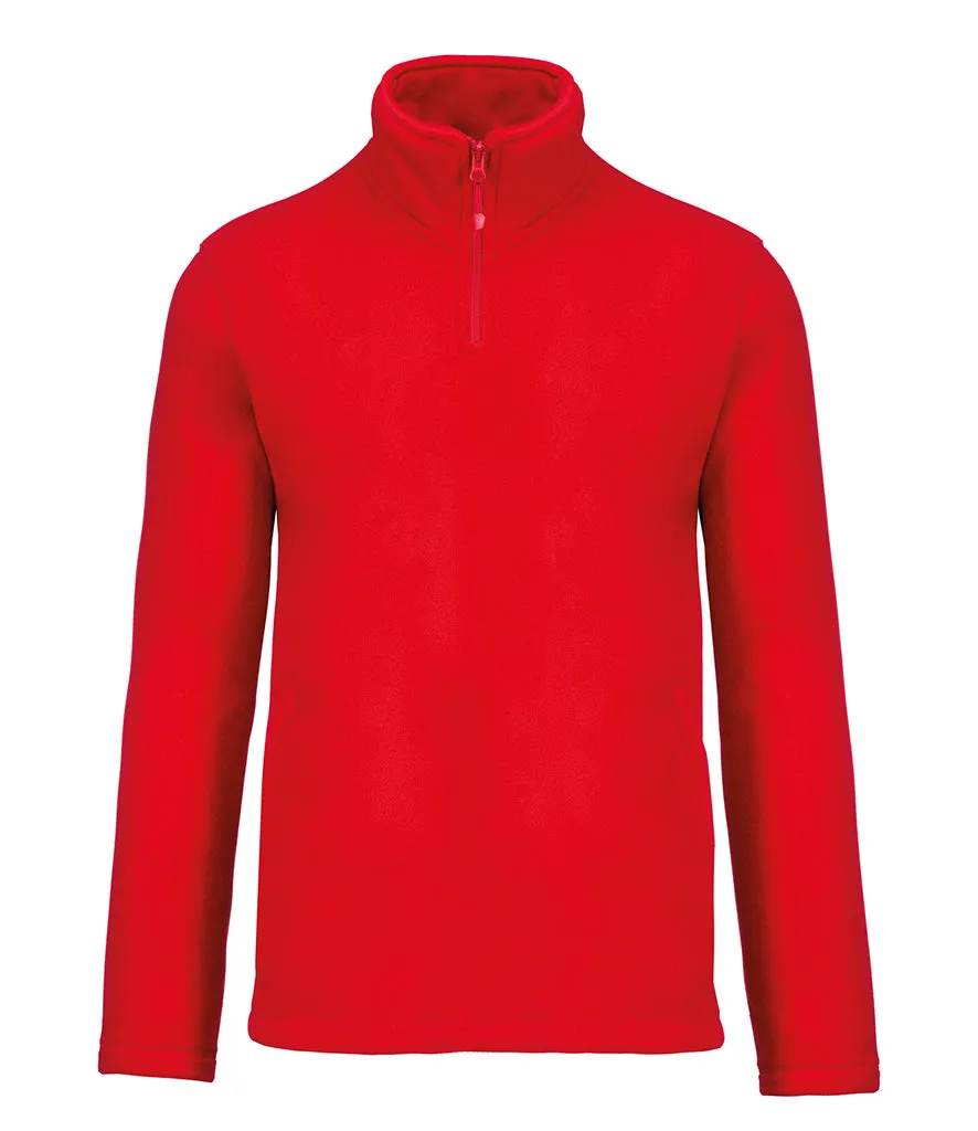 Omnitau Adult's Team Sports ¼ Zip Soft Feel Fleece - Red