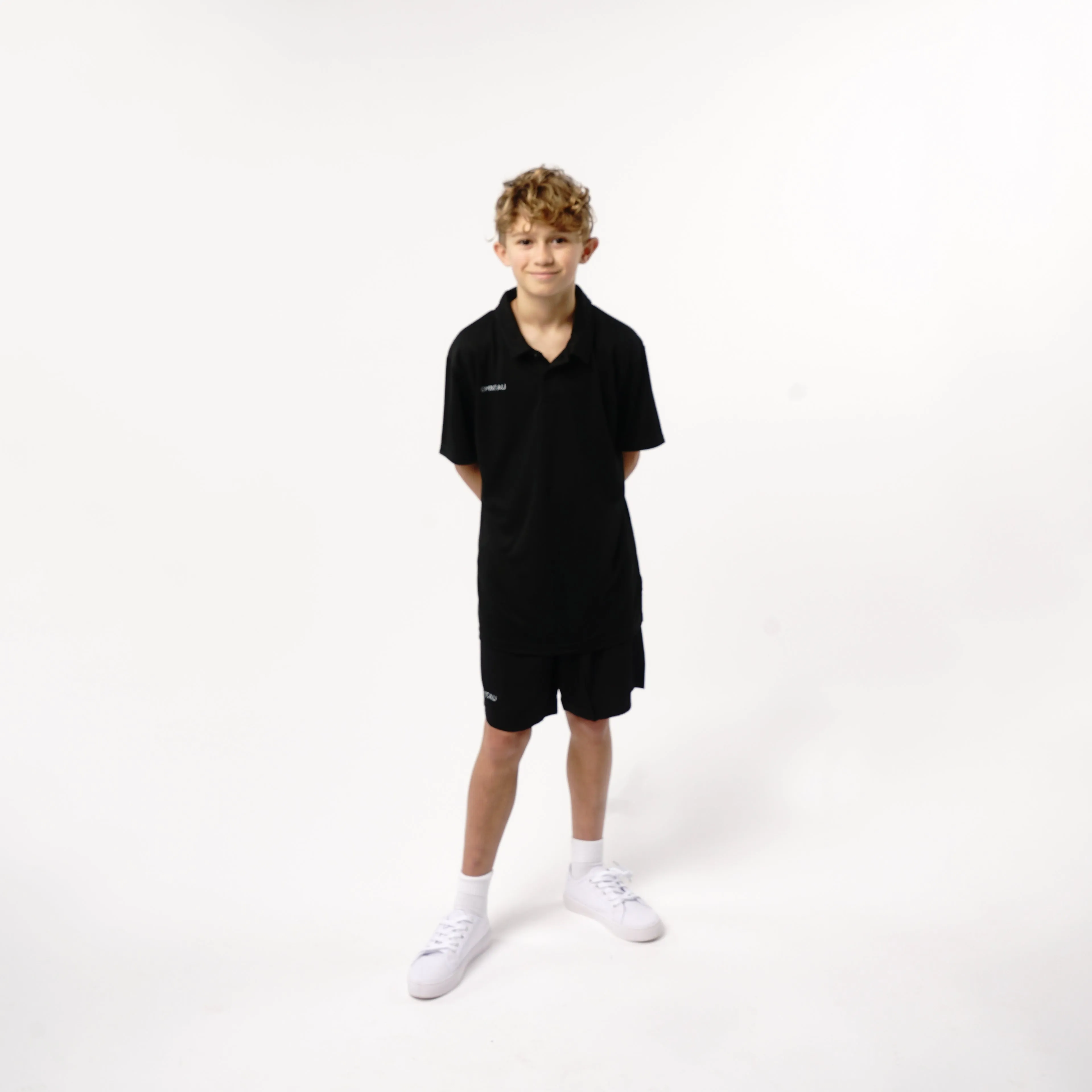 Omnitau Kid's Core Football Shorts - Black