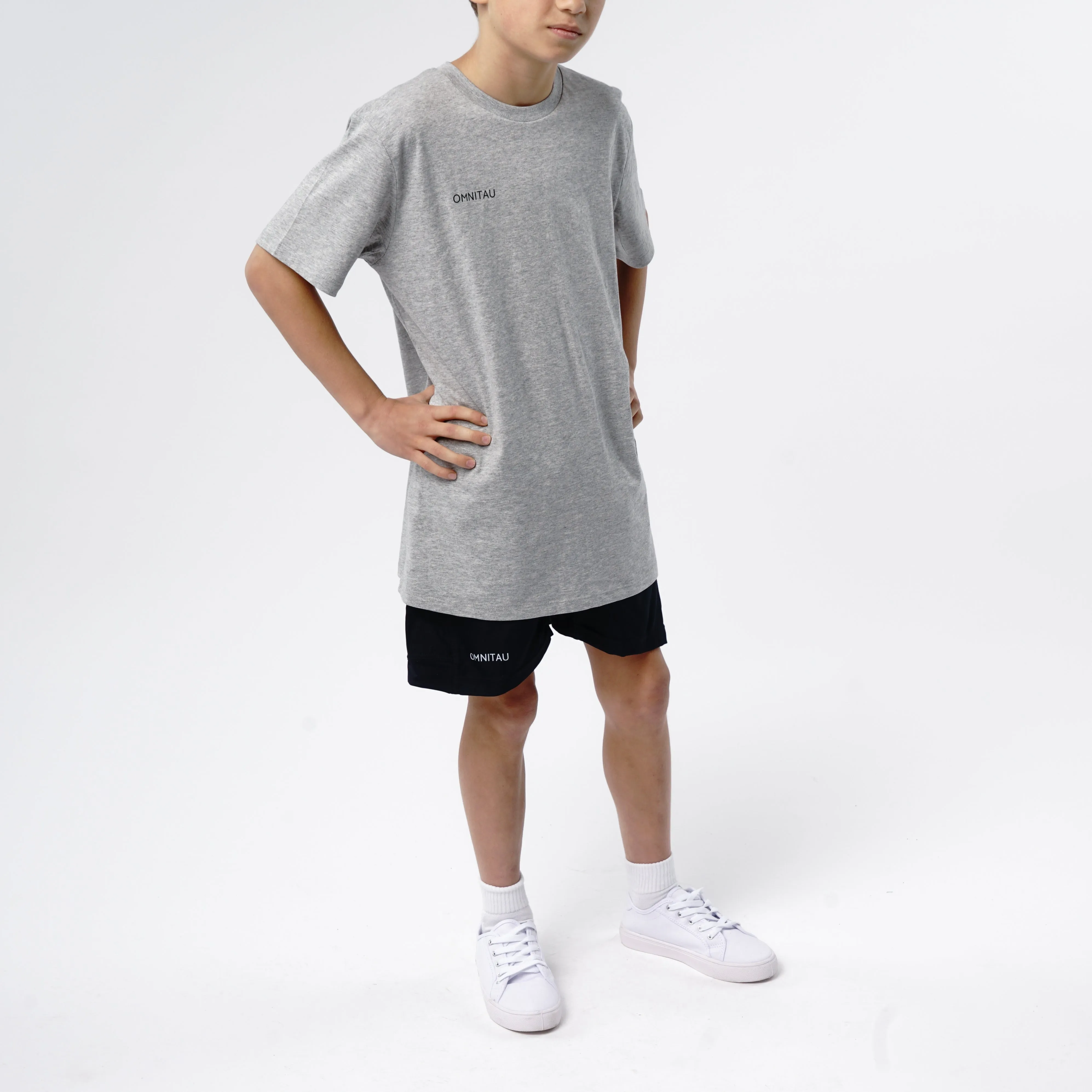 Omnitau Kid's Core Football Shorts - Navy