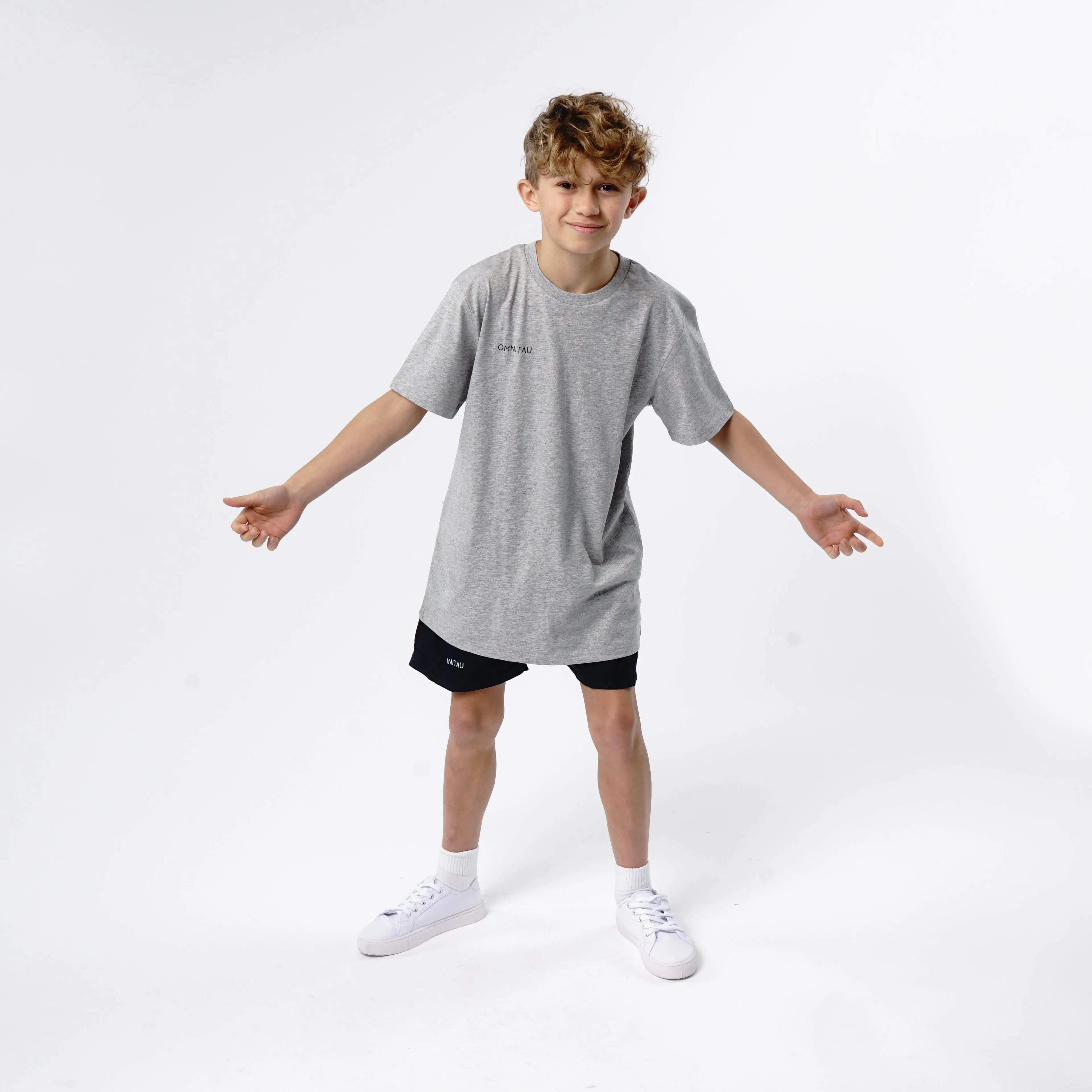 Omnitau Kid's Core Football Shorts - Navy