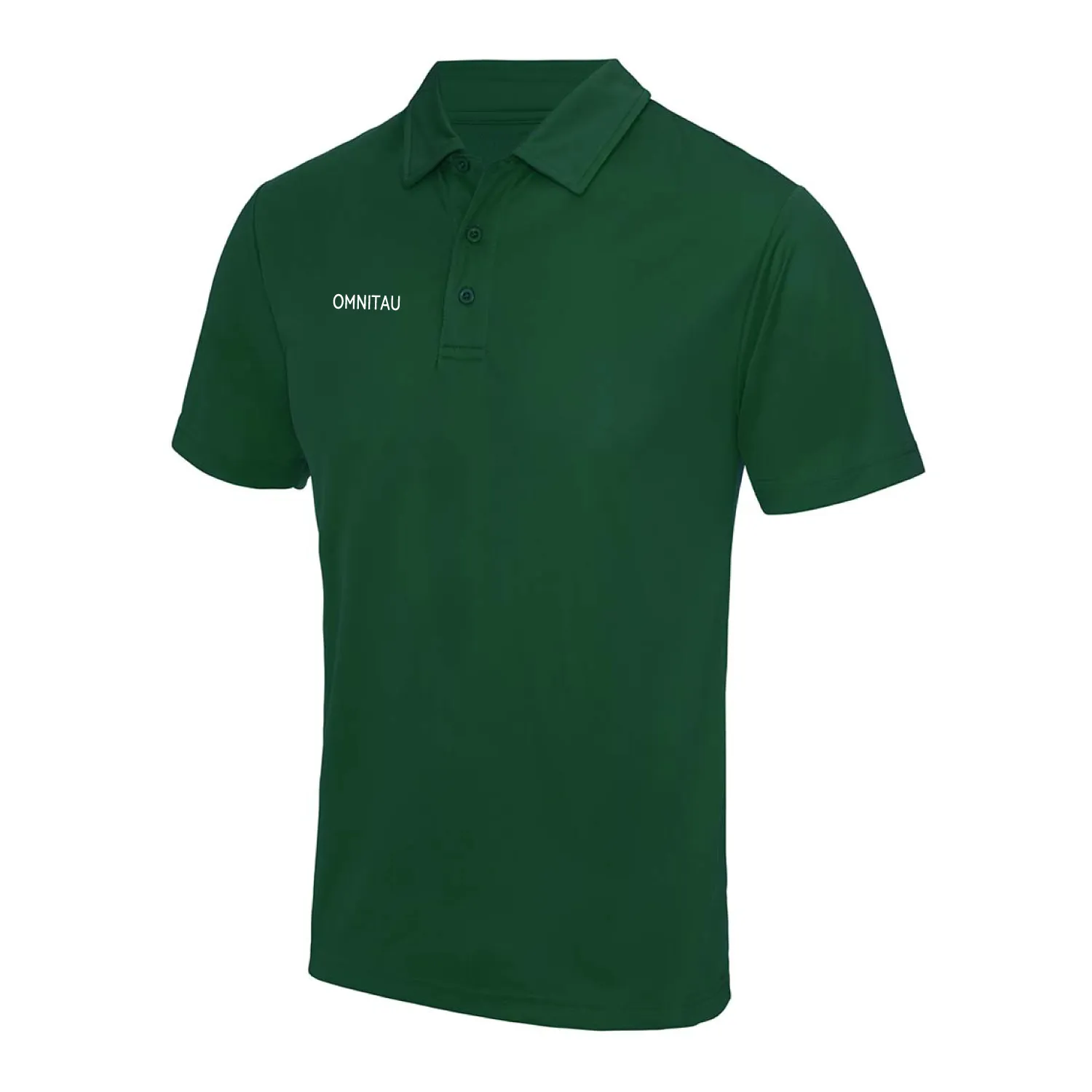Omnitau Kid's Team Sports Breathable Technical Polo - Bottle Green