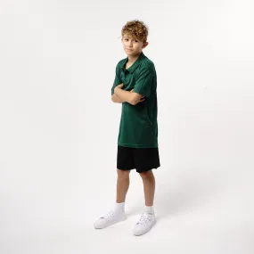 Omnitau Kid's Team Sports Breathable Technical Polo - Bottle Green