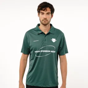 Omnitau Men's Core Football Polo Neck Shirt - Bottle Green