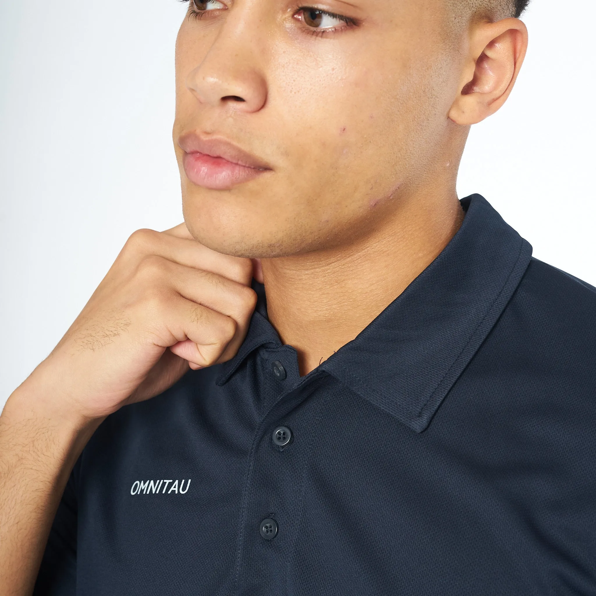 Omnitau Men's Team Sports Breathable Technical Polo - Navy