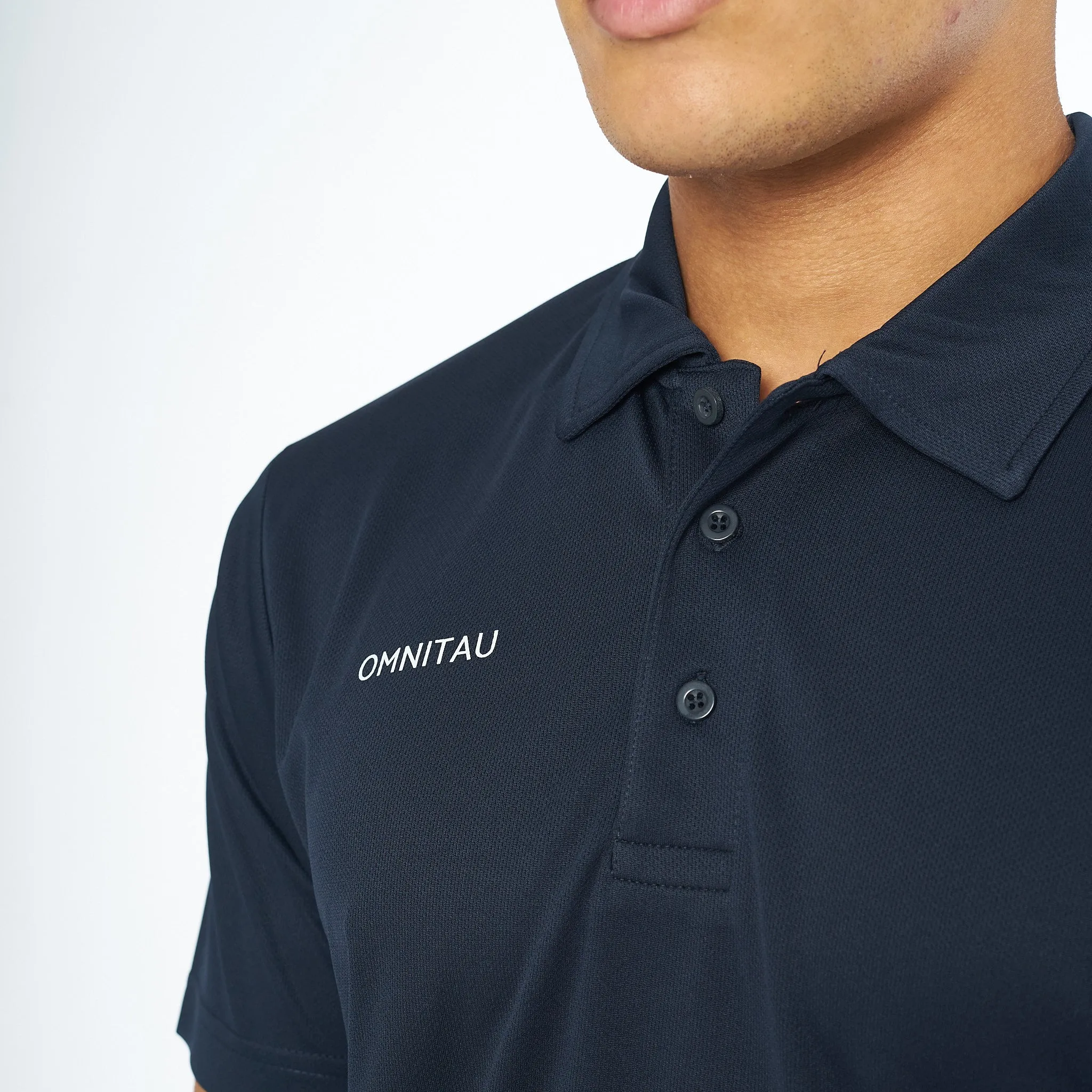 Omnitau Men's Team Sports Breathable Technical Polo - Navy