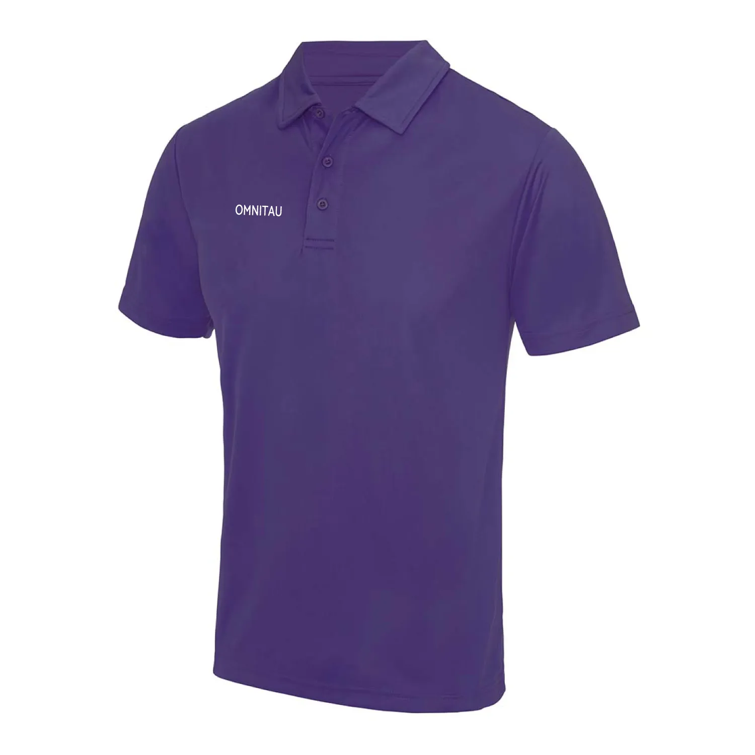 Omnitau Men's Team Sports Breathable Technical Polo - Purple