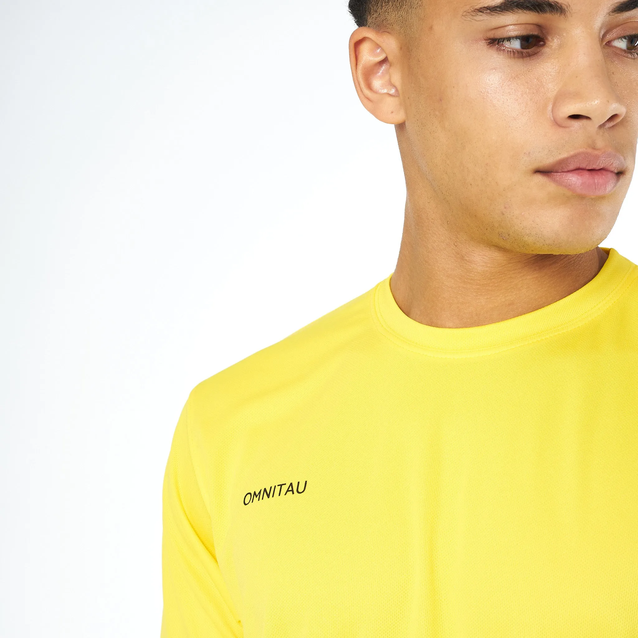 Omnitau Men's Team Sports Breathable Technical T-Shirt - Yellow