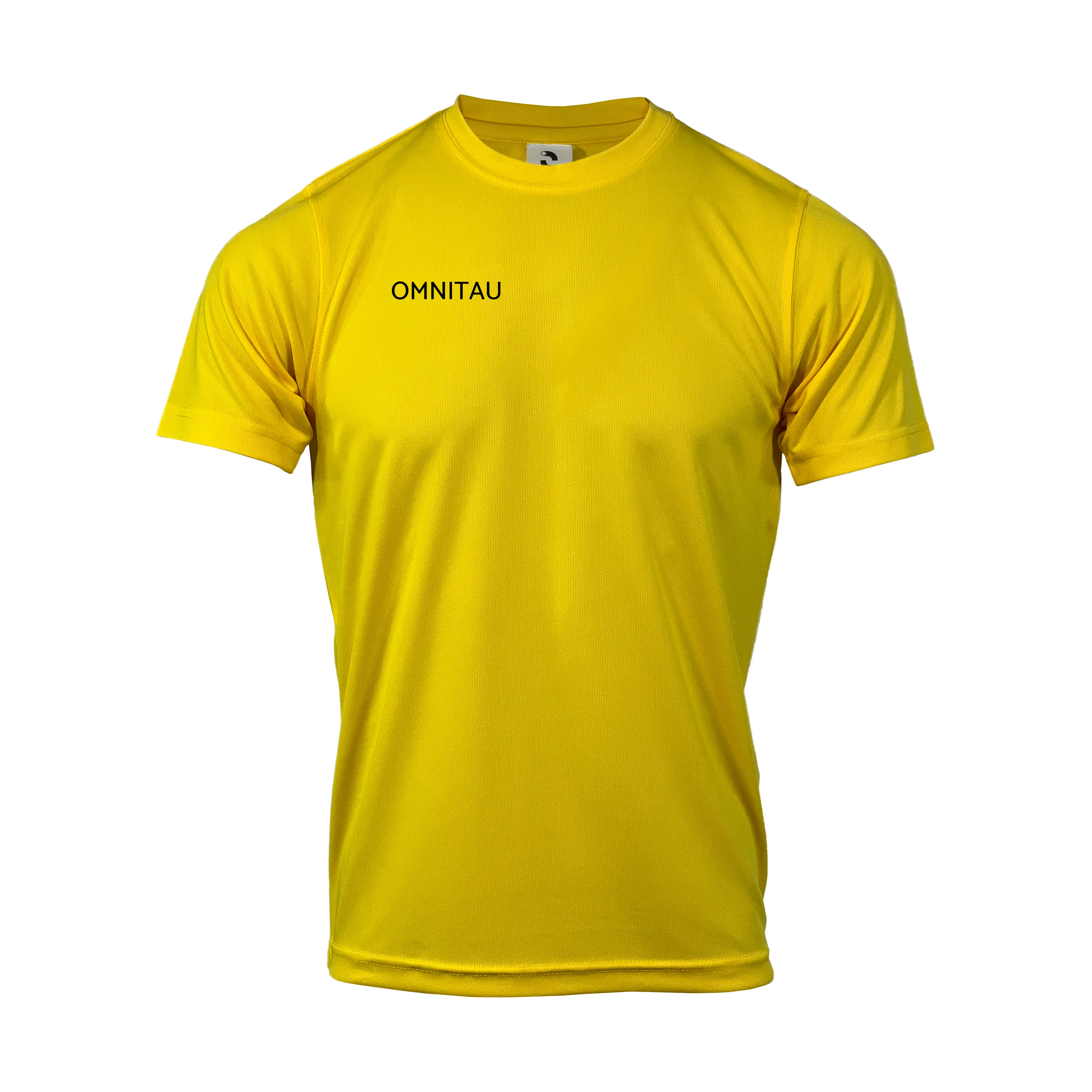 Omnitau Men's Team Sports Breathable Technical T-Shirt - Yellow