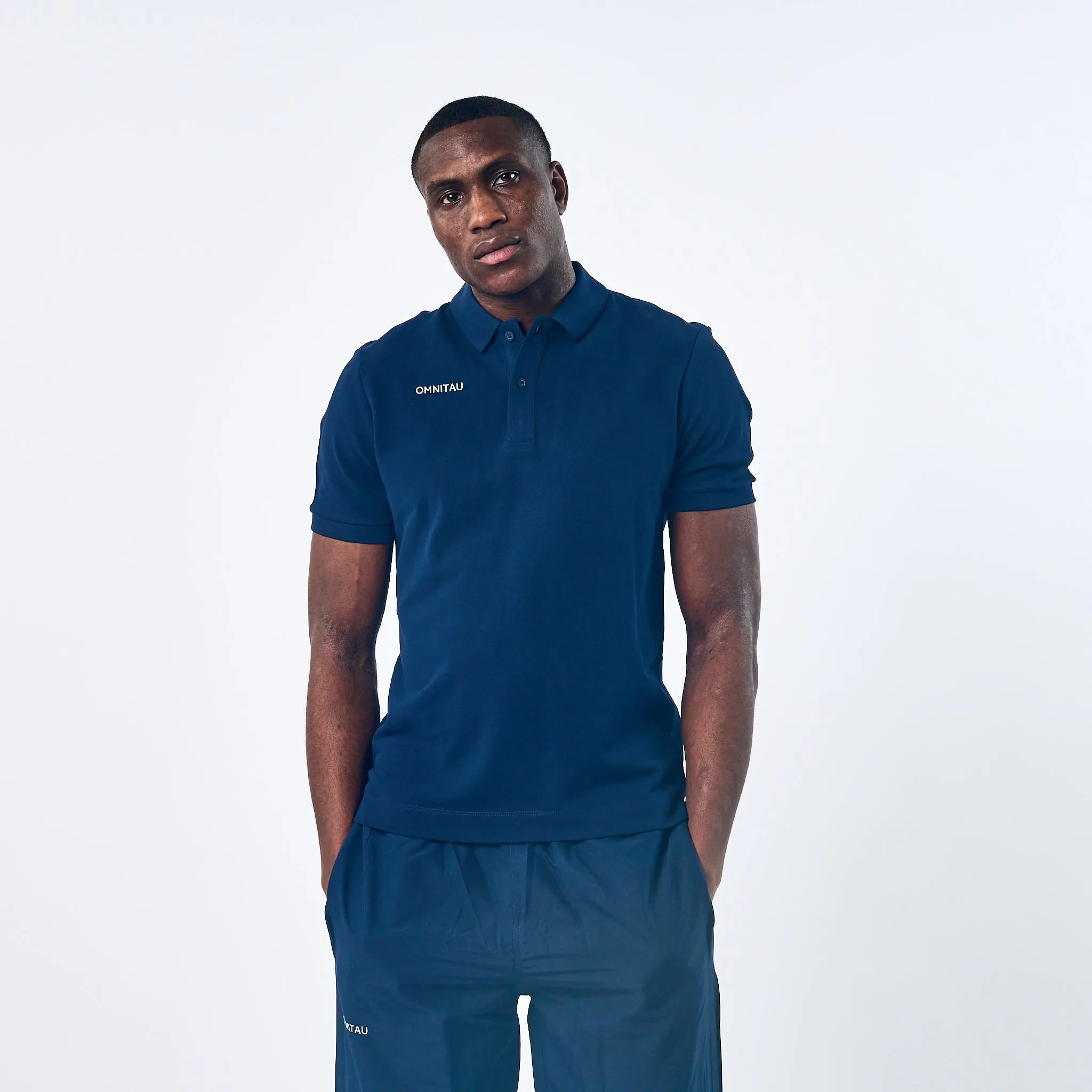 Omnitau Men's Team Sports Organic Cotton Polo - French Navy
