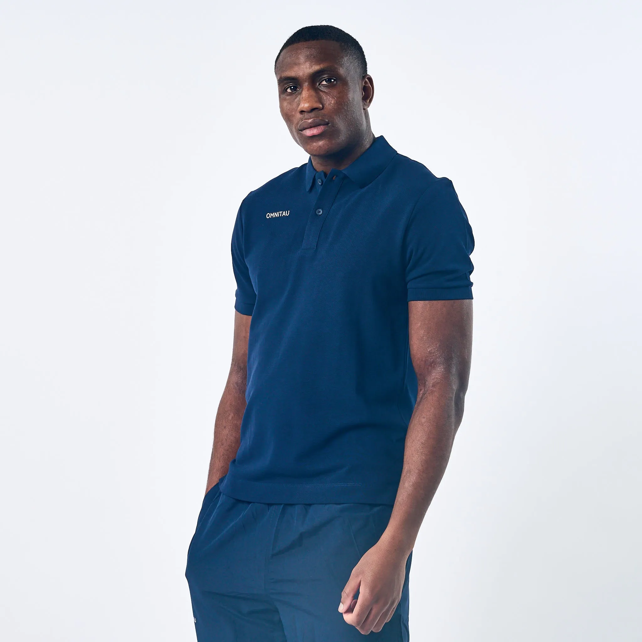Omnitau Men's Team Sports Organic Cotton Polo - French Navy