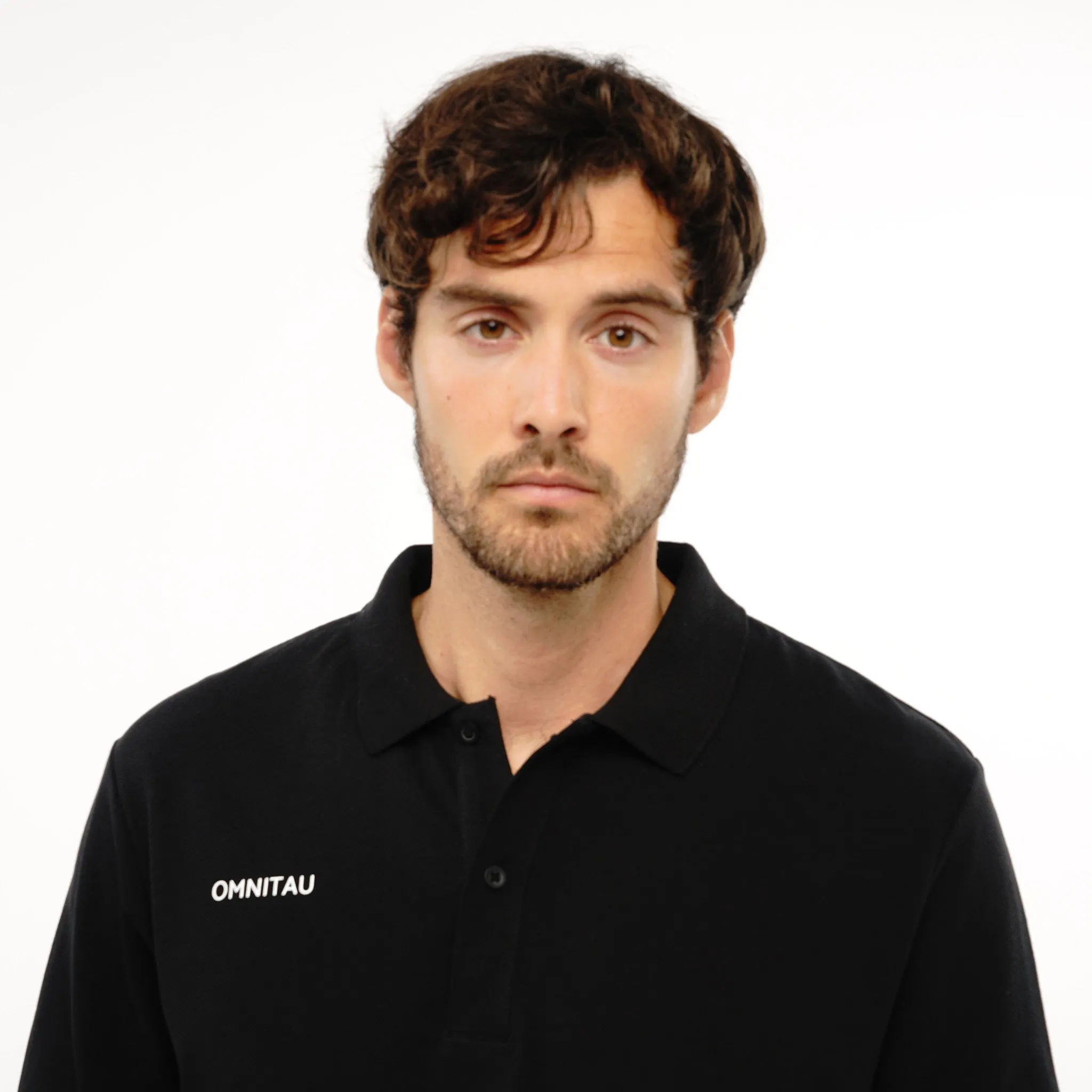 Omnitau Men's Team Sports Organic Cotton Polo Shirt - Black
