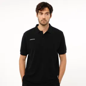 Omnitau Men's Team Sports Organic Cotton Polo Shirt - Black