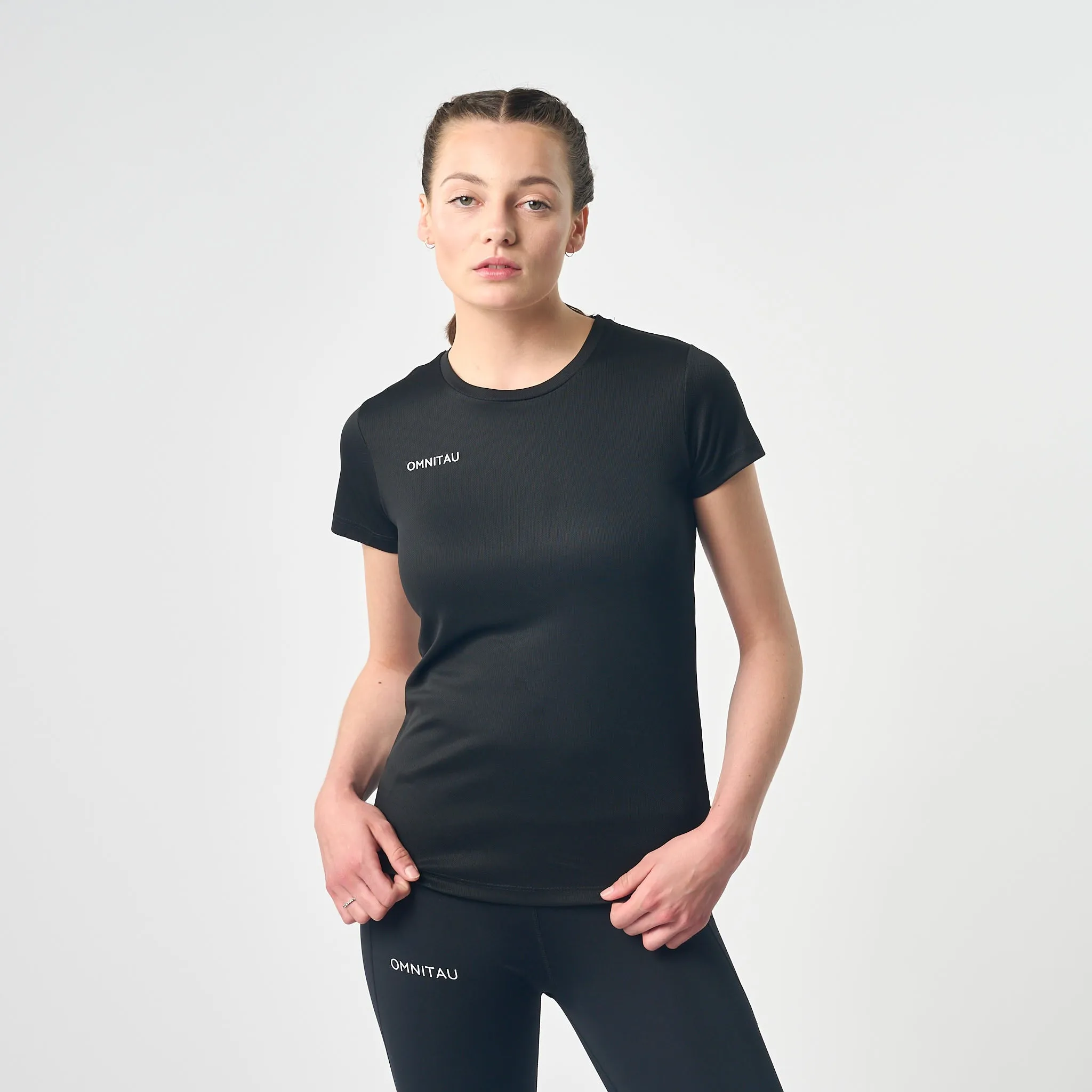 Omnitau Women's Team Sports Breathable Technical T-Shirt - Black