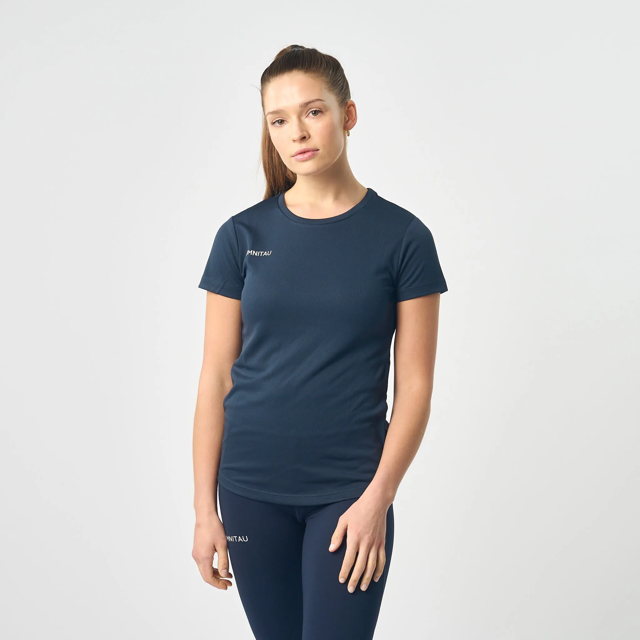 Omnitau Women's Team Sports Breathable Technical T-Shirt - French Navy