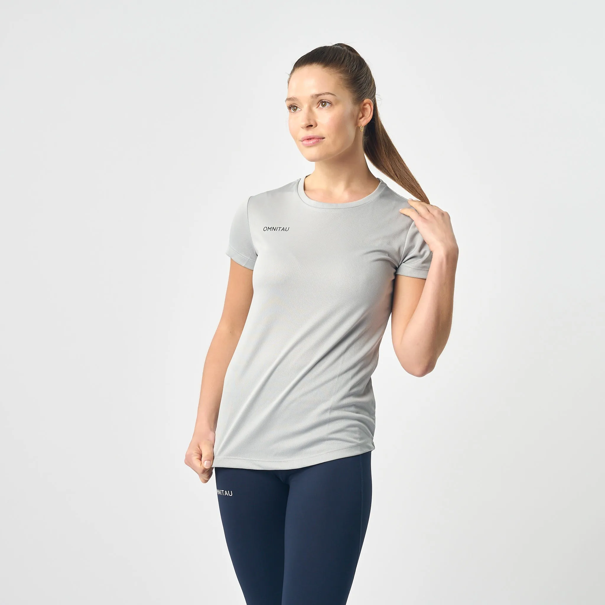 Omnitau Women's Team Sports Breathable Technical T-Shirt - Heather Grey