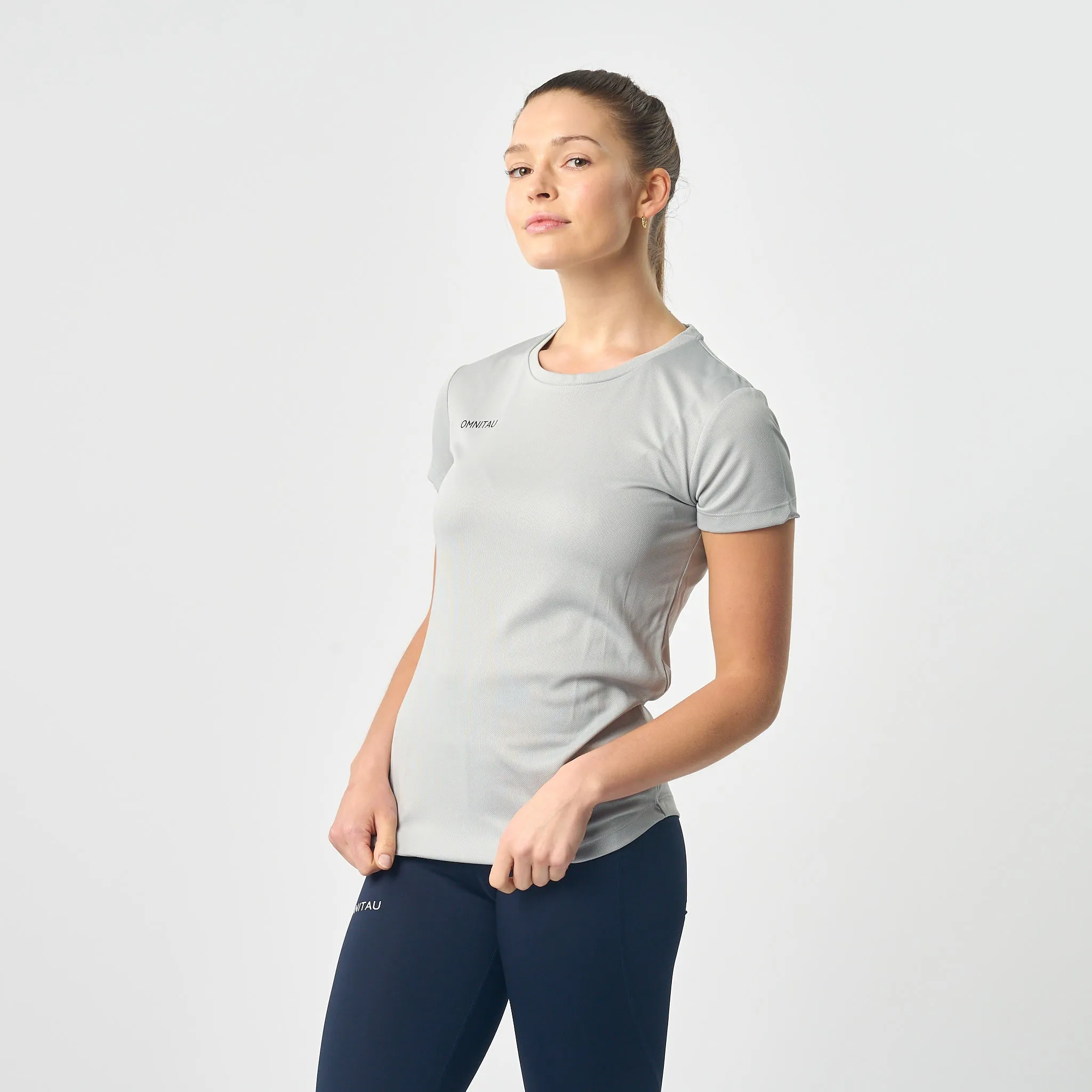 Omnitau Women's Team Sports Breathable Technical T-Shirt - Heather Grey