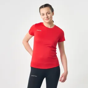 Omnitau Women's Team Sports Breathable Technical T-Shirt - Red