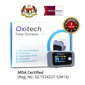 Oxitech Pulse Oximeter (MDA certified - 1 year warranty)