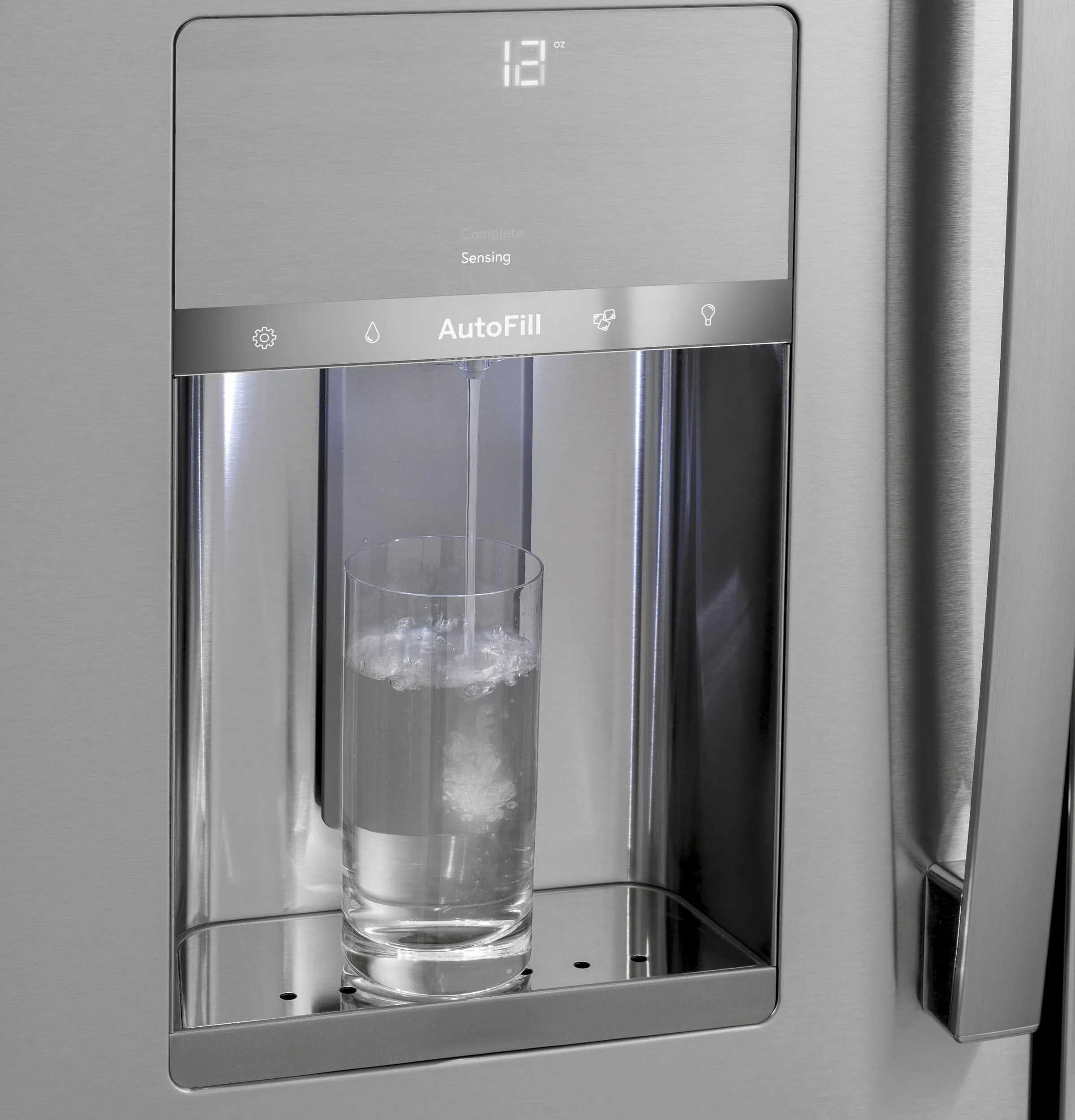 PVD28BYNFS GE Profile™ ENERGY STAR® 27.9 Cu. Ft. Smart Fingerprint Resistant 4-Door French-Door Refrigerator with Door In Door