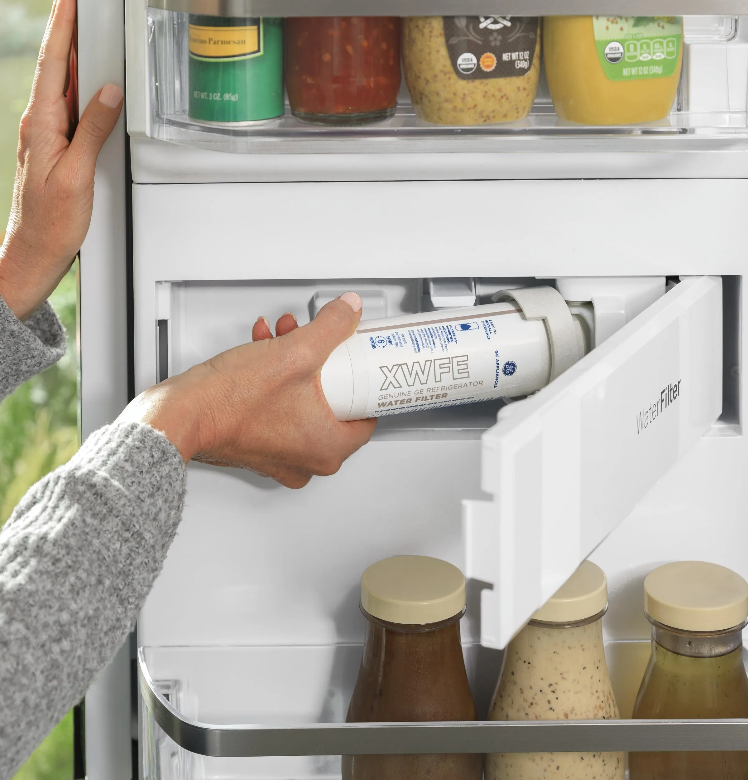PVD28BYNFS GE Profile™ ENERGY STAR® 27.9 Cu. Ft. Smart Fingerprint Resistant 4-Door French-Door Refrigerator with Door In Door
