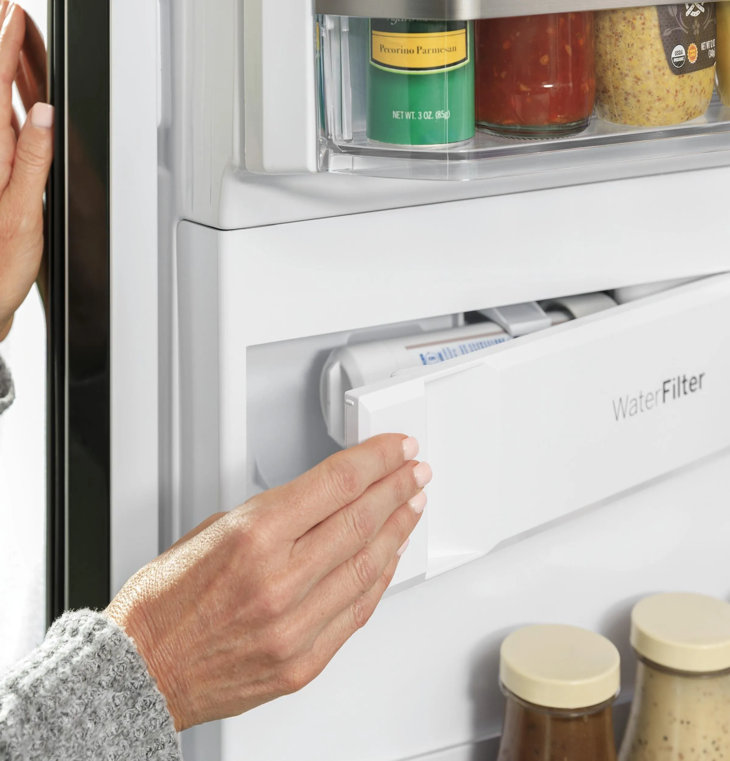 PVD28BYNFS GE Profile™ ENERGY STAR® 27.9 Cu. Ft. Smart Fingerprint Resistant 4-Door French-Door Refrigerator with Door In Door