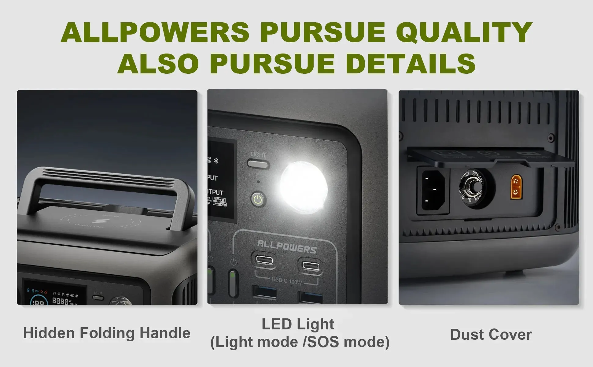 R600 Portable Power Station 299Wh with 2x 600W AC Outlets, LiFePO4 Battery