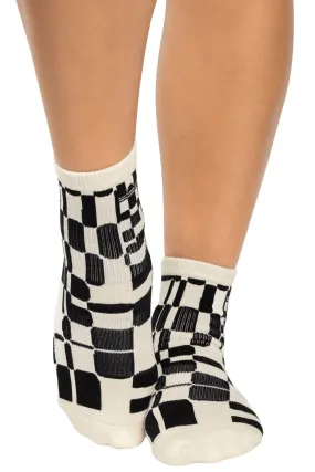 Retro Geo Ankle Grip Sock