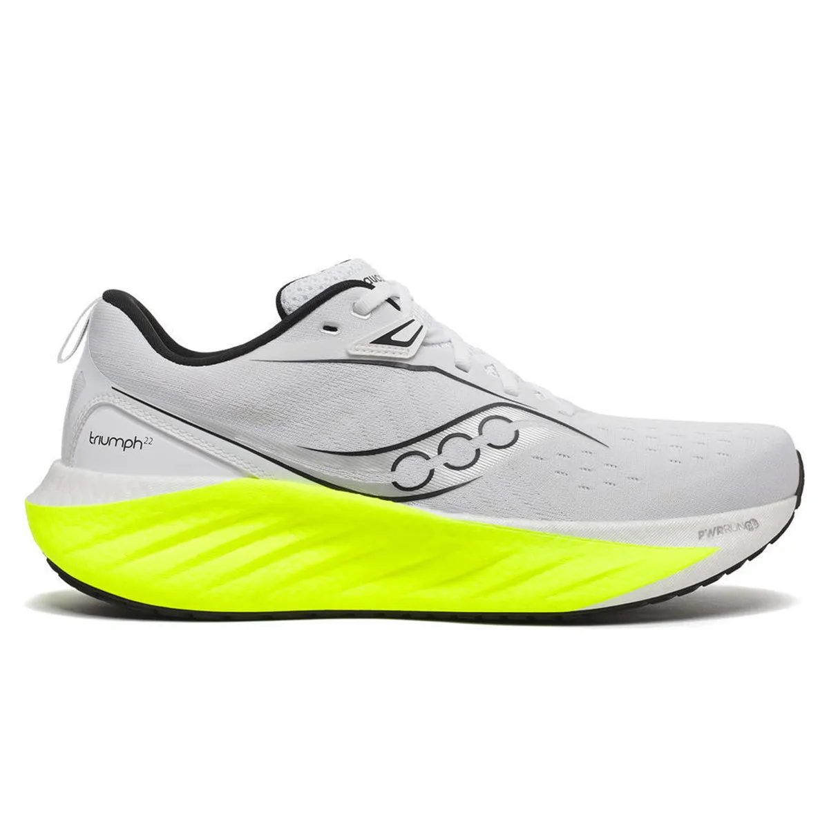 Saucony Triumph 22 Mens | White/citron