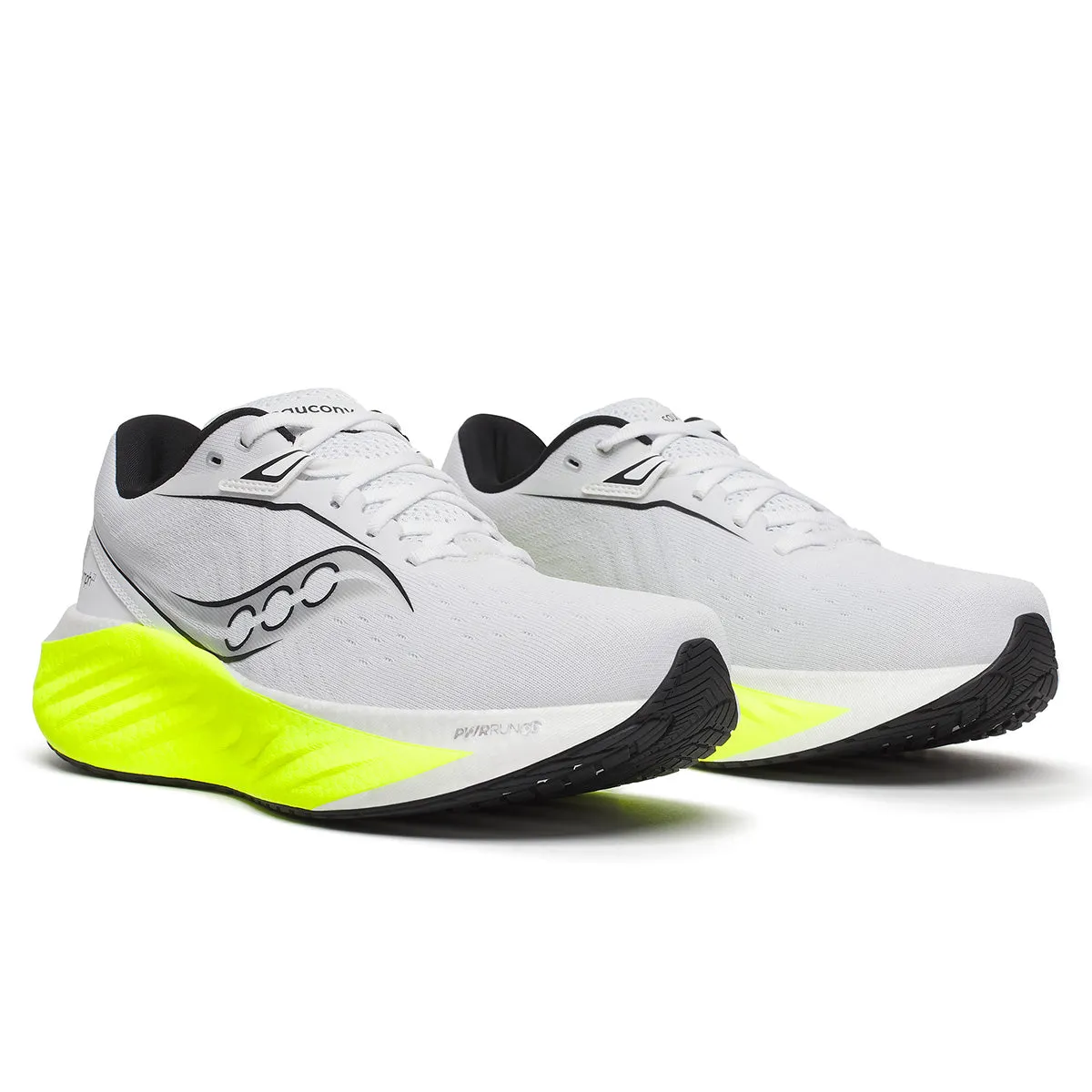 Saucony Triumph 22 Mens | White/citron