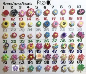 Shoe charms-flowers-garden